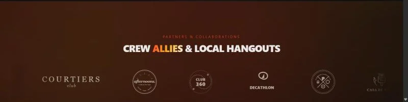 Bijlee partners and local hangouts: Courtiers Club, afternoons, Club 360, Decathlon, Casa de Padel